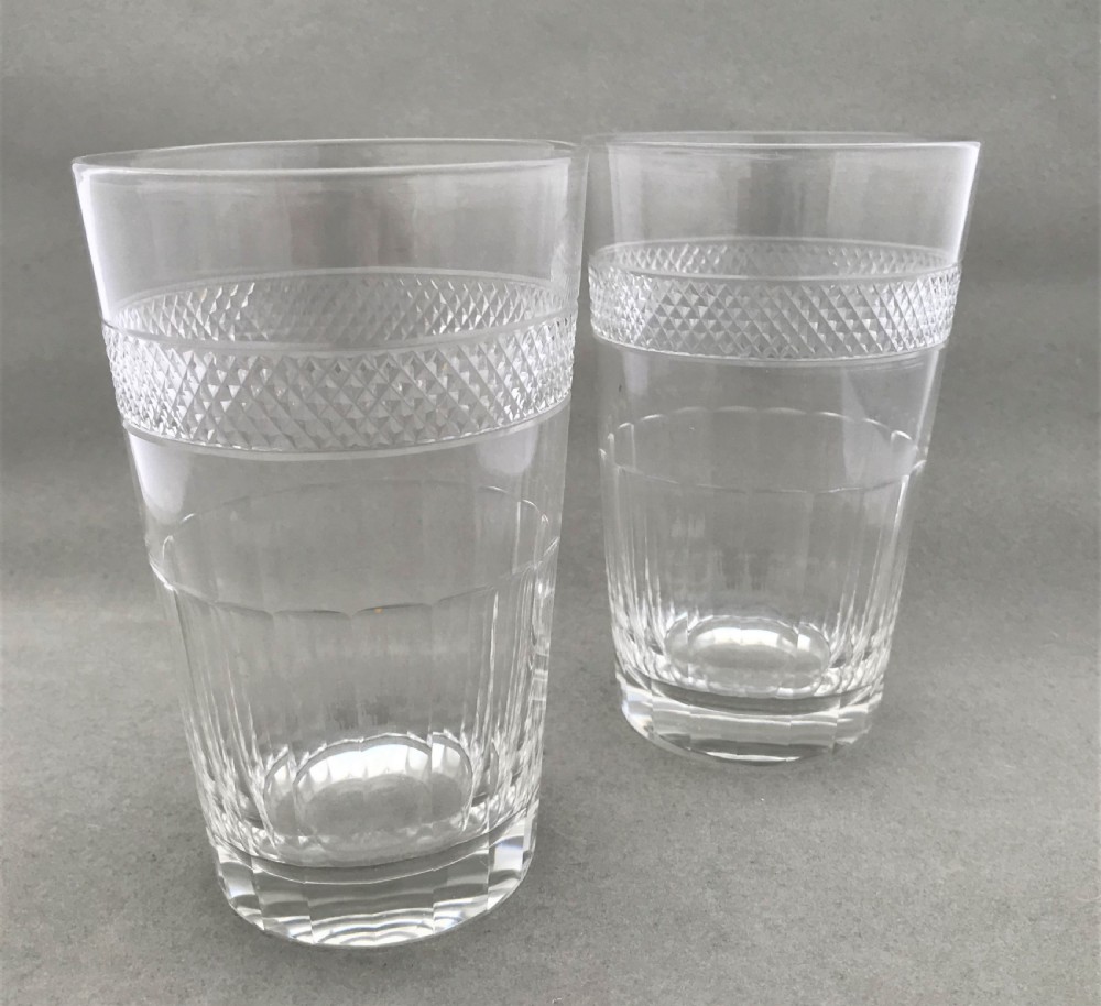 An excellent pair of water or beer glasses View II
