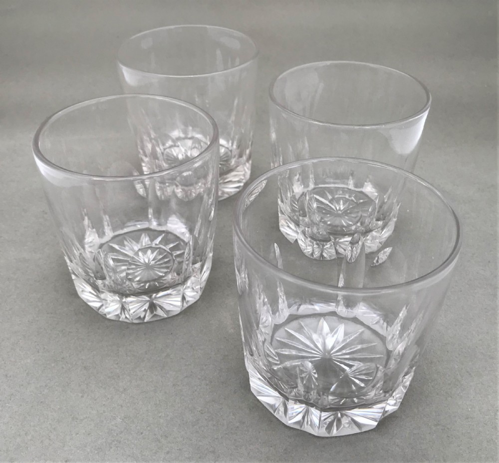 A handsome set of mid Victorian large Whisky tumblers