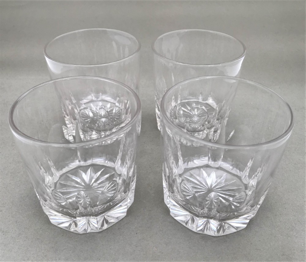 A handsome set of mid Victorian large Whisky tumblers View II