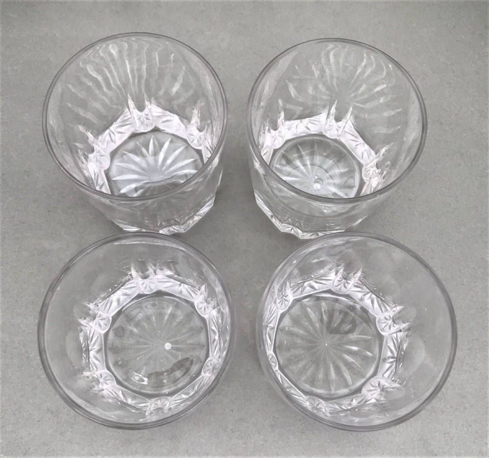 A handsome set of mid Victorian large Whisky tumblers View III