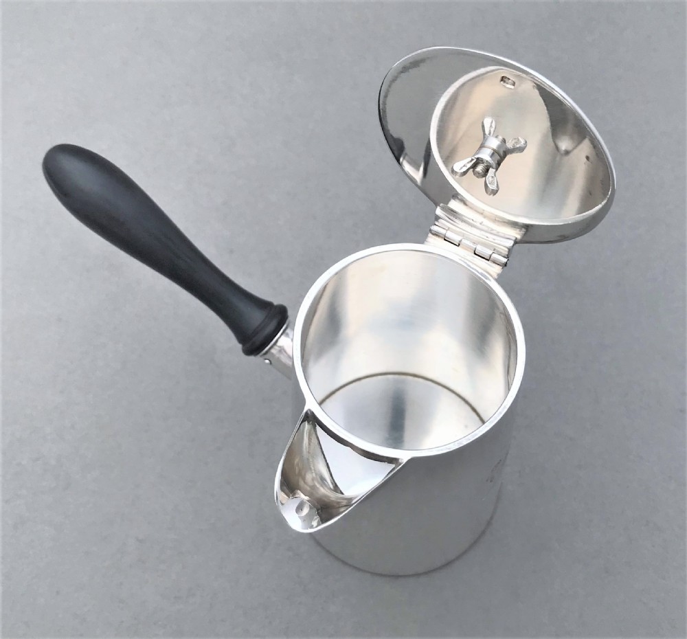 An Excellent George V silver chocolate pot View VI