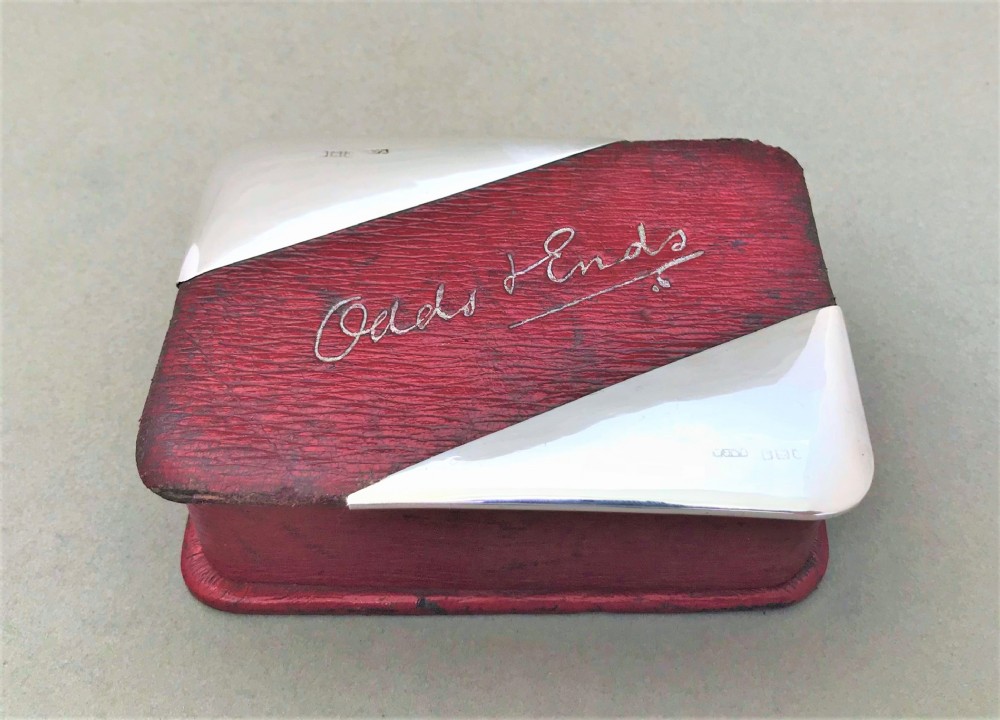 A wonderful silver mounted 'Odds & Ends' box