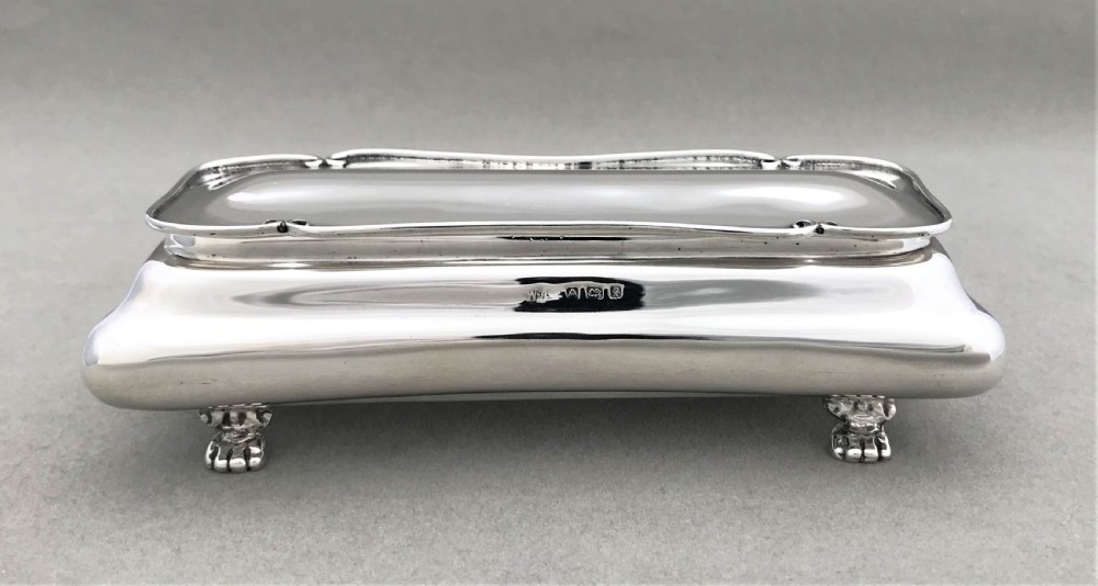 A fabulous Edwardian silver ring box View VI