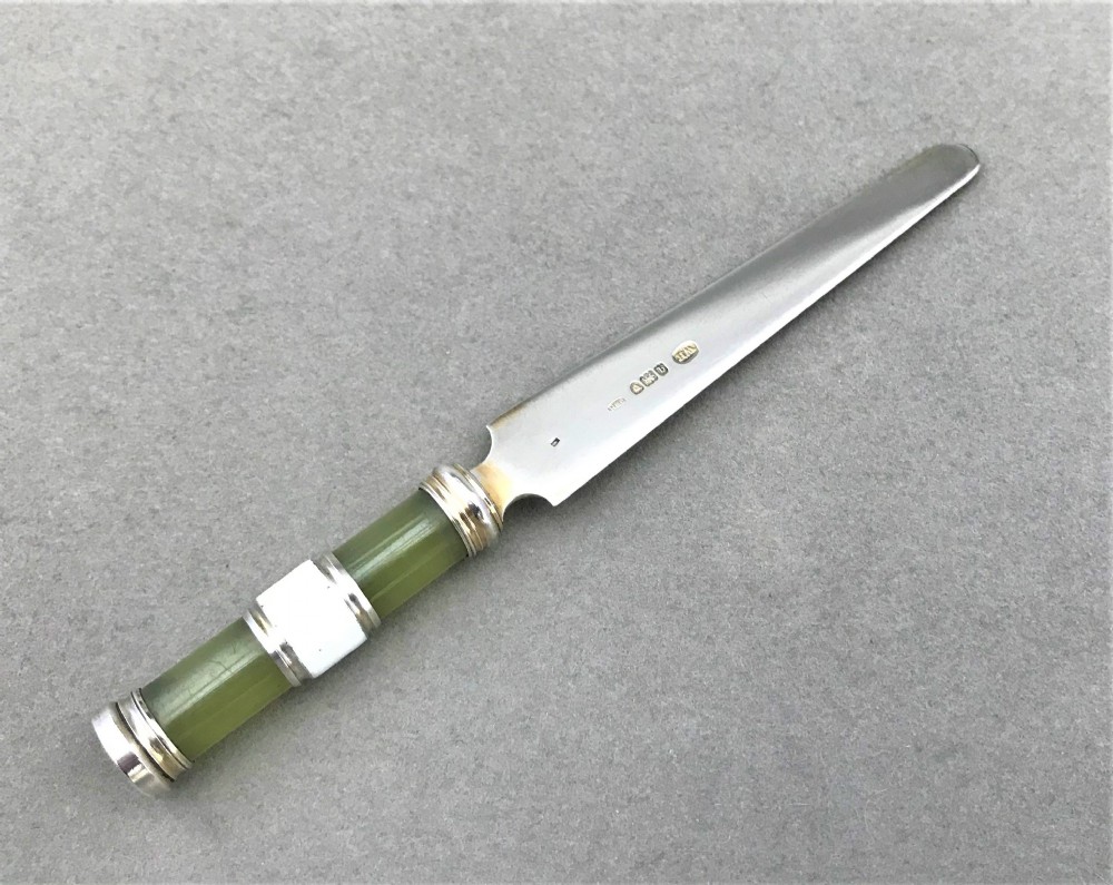 A handsome silver letter opener