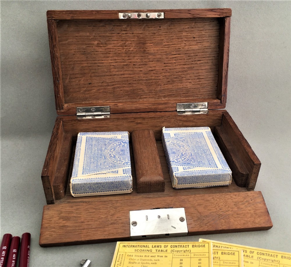 An Edwardian silver mounted Bridge box View VI