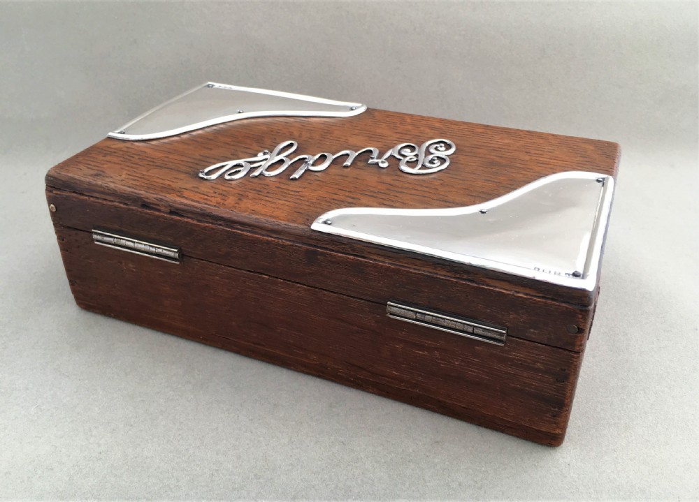 An Edwardian silver mounted Bridge box View IX