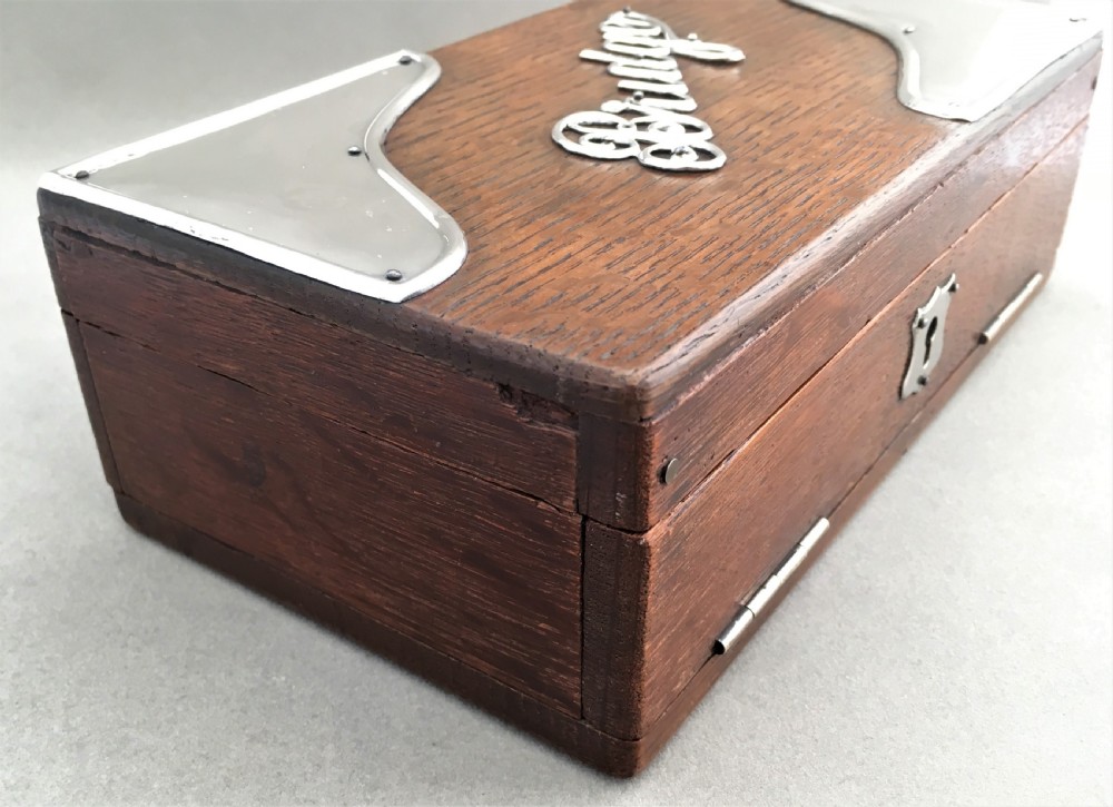 An Edwardian silver mounted Bridge box View XI