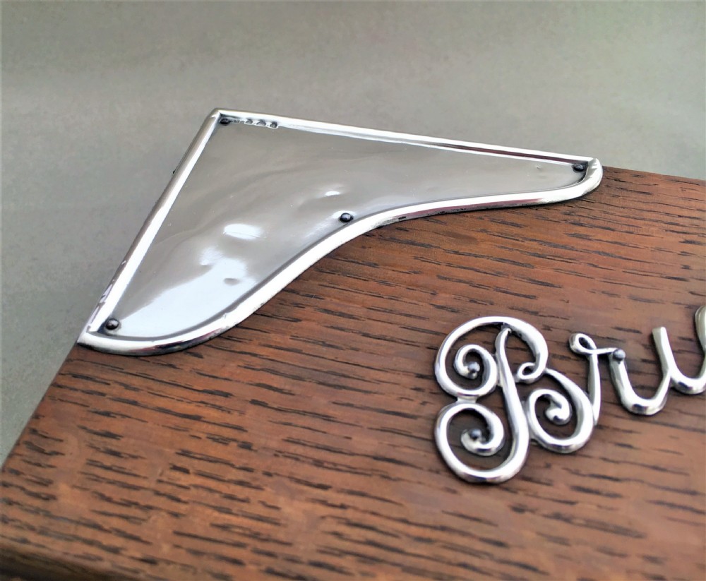 An Edwardian silver mounted Bridge box View XIV