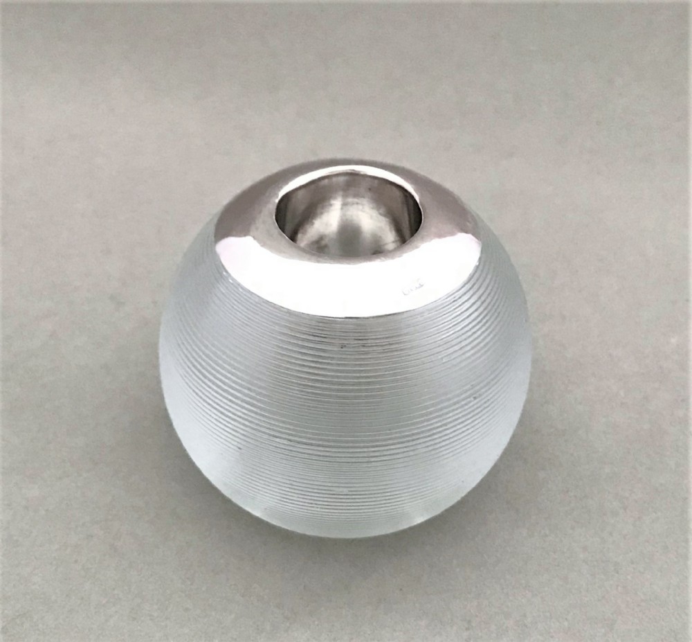 An Edwardian silver mounted match striker