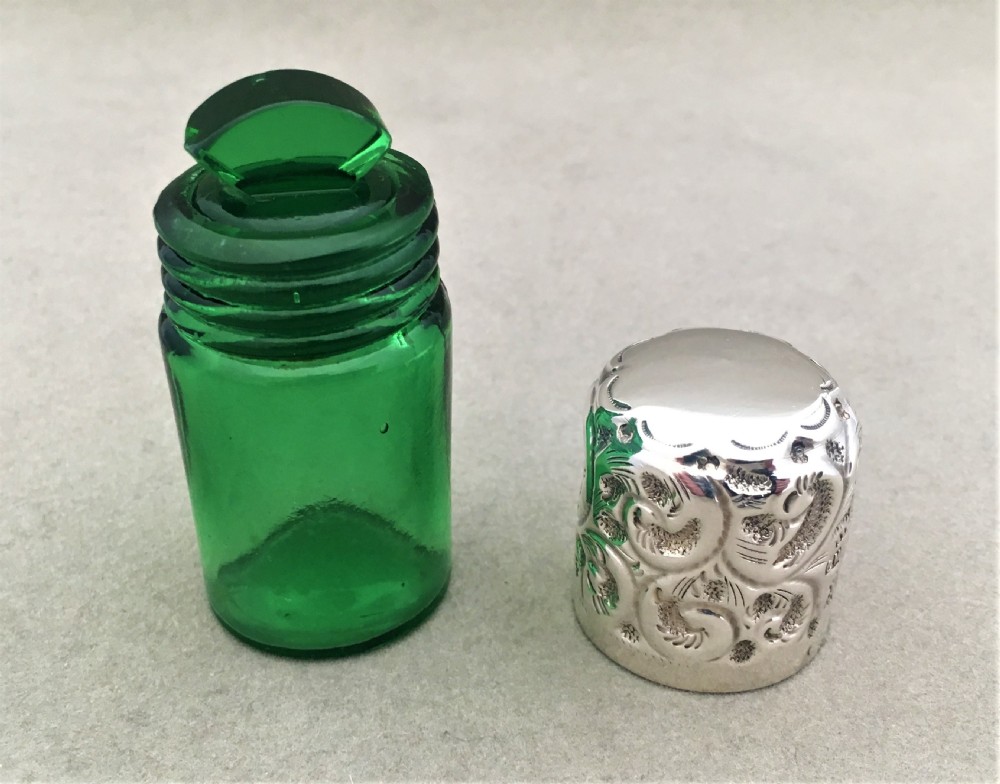 A silver mounted Edwardian scent bottle View IV