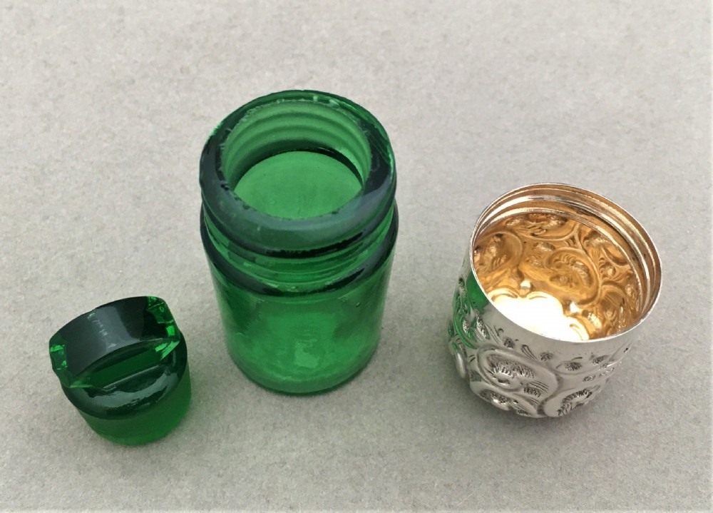 A silver mounted Edwardian scent bottle View VI