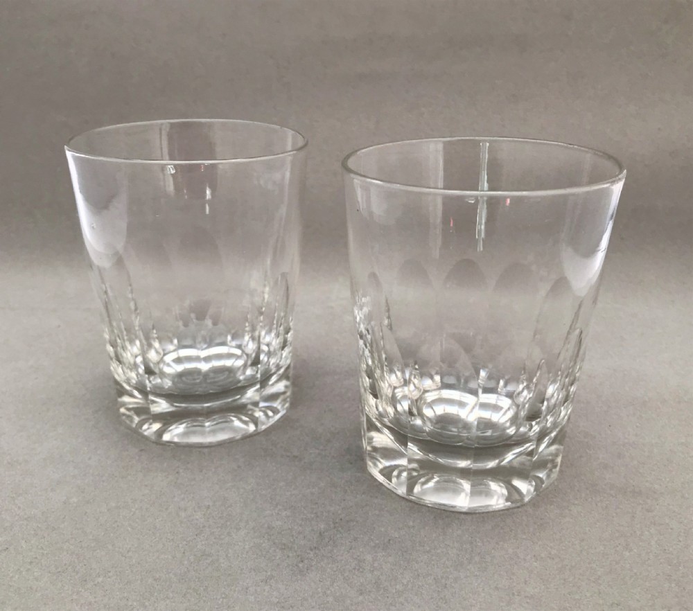 A handsome pair of mid Victorian Whisky tumblers