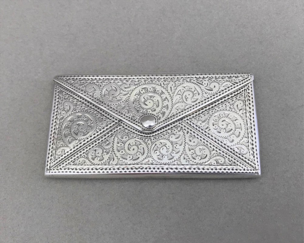 A gorgeous George V novelty silver card case