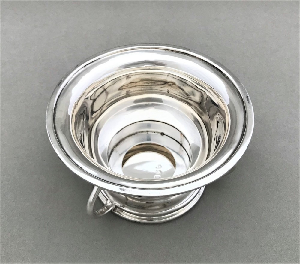 A rare Edwardian Irish silver inkwell View VII