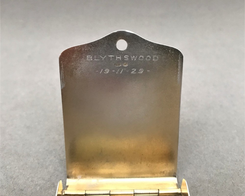 A gorgeous Art Deco silver match book holder View VII