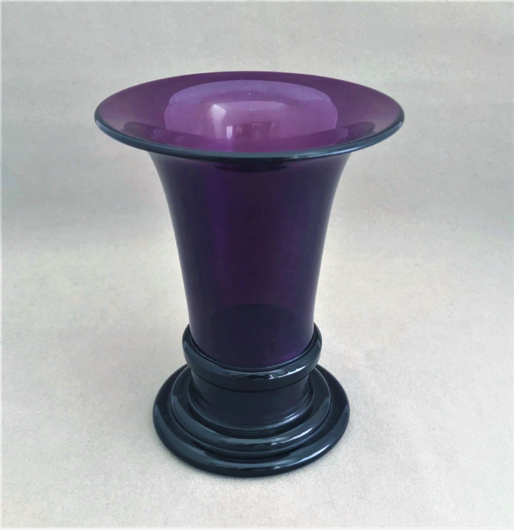 A rare Georgian amethyst flower vase