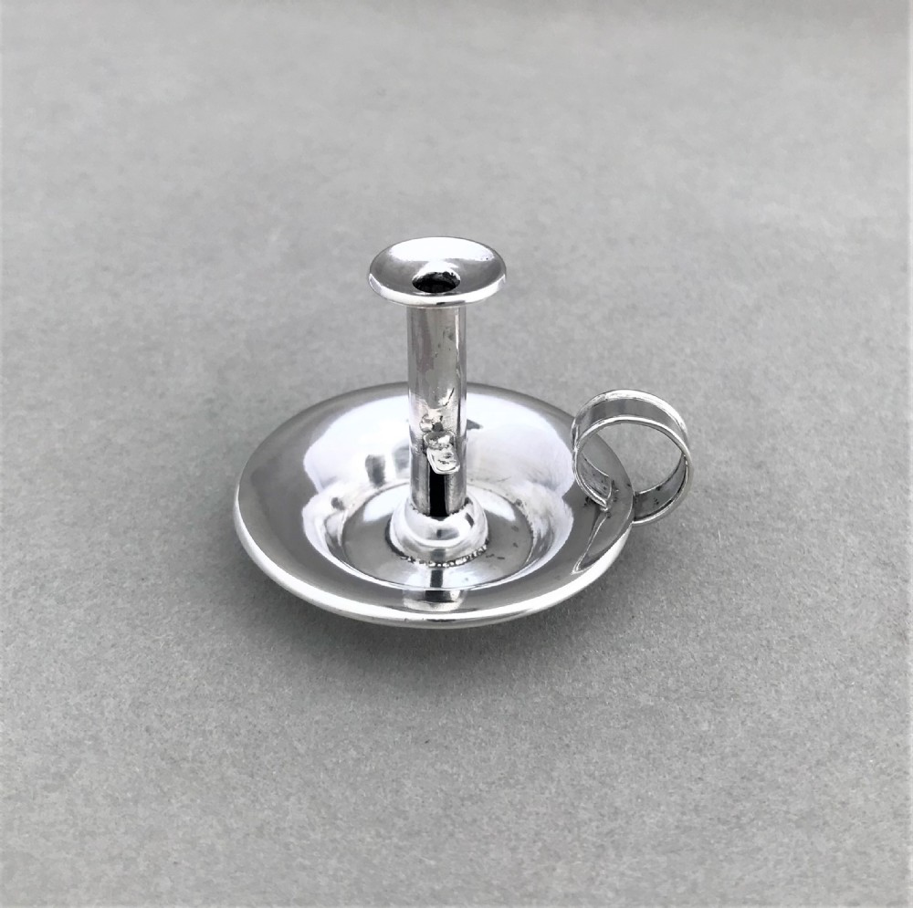 A Victorian Chester silver miniature go-to-bed