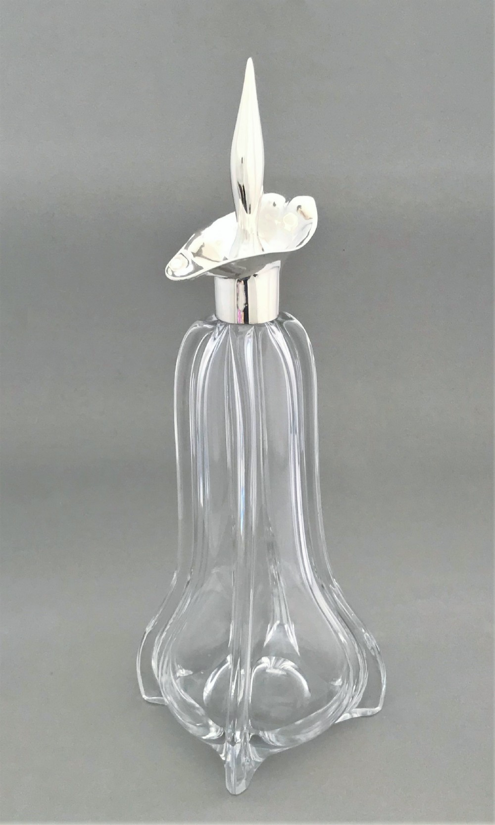 A gorgeous silver mounted Art Nouveau decanter