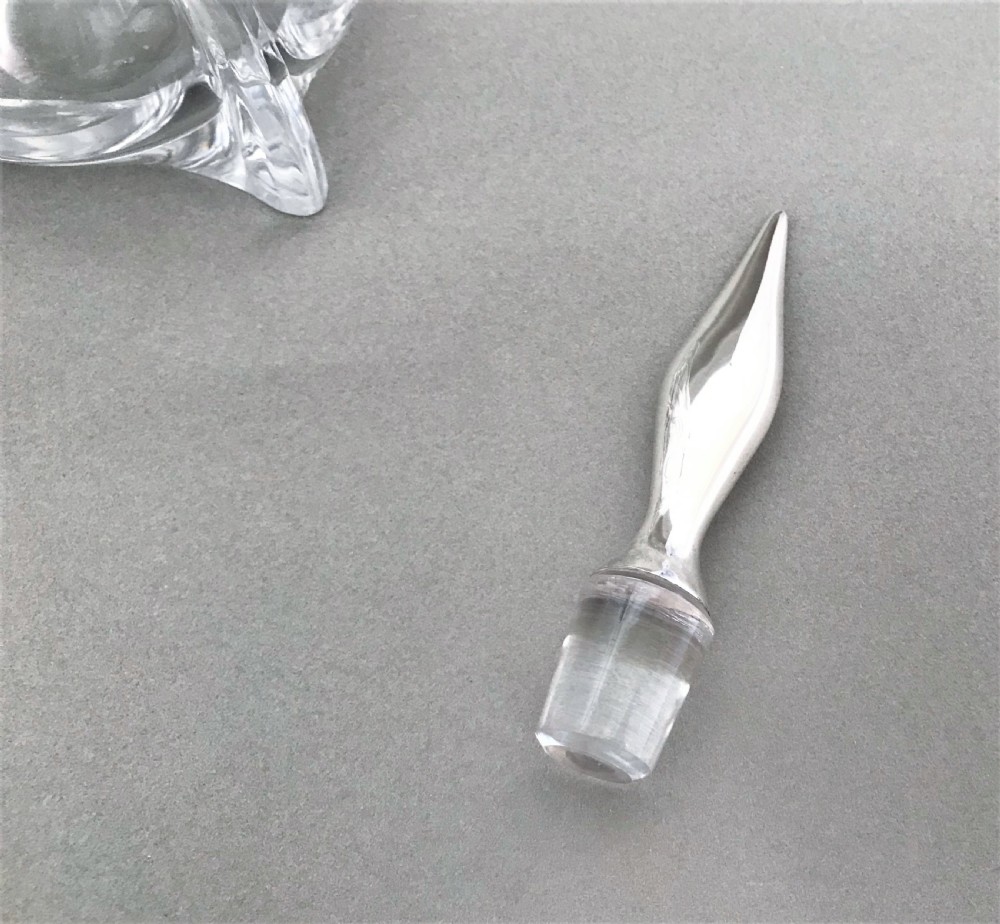 A gorgeous silver mounted Art Nouveau decanter View XI