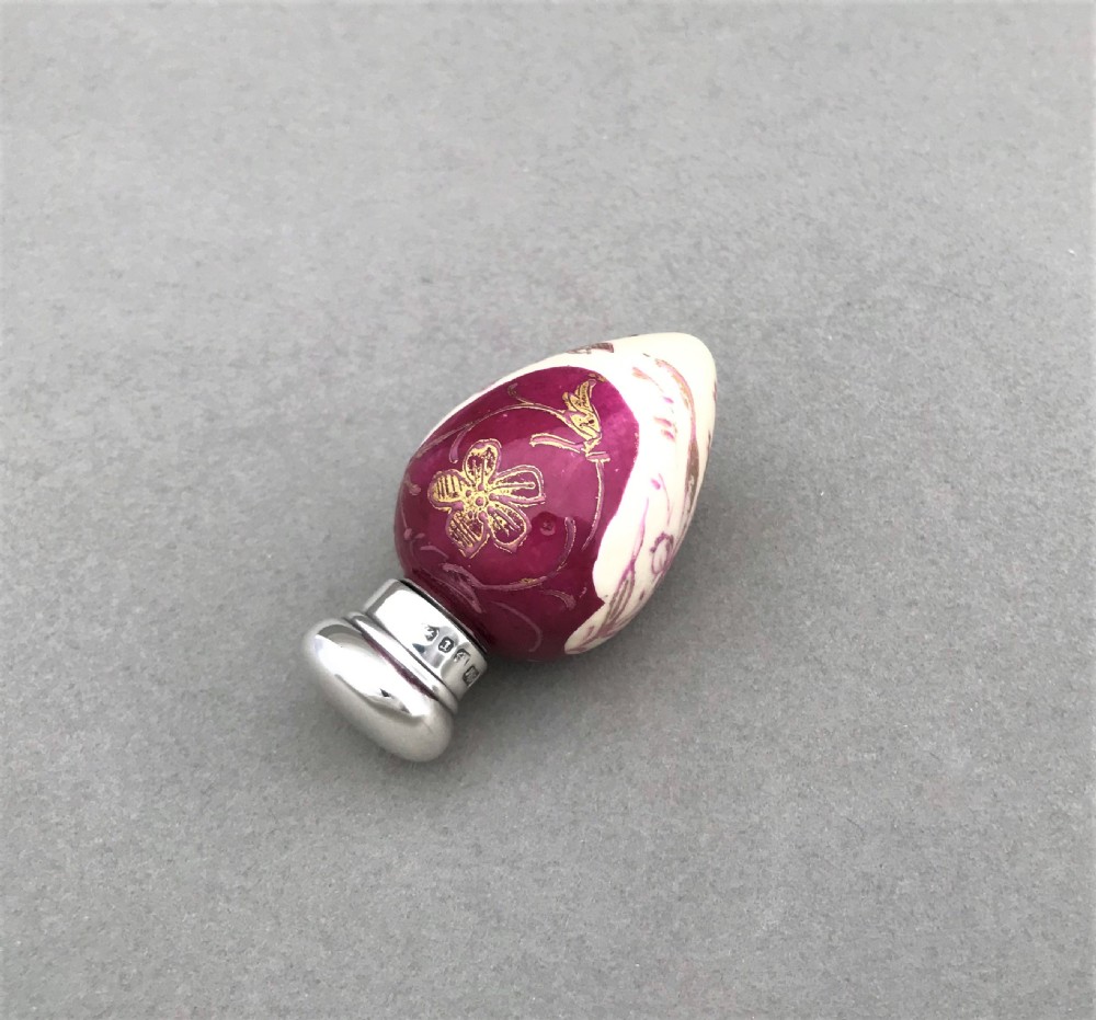 A gorgeous Victorian silver mounted egg scent bottle View IV