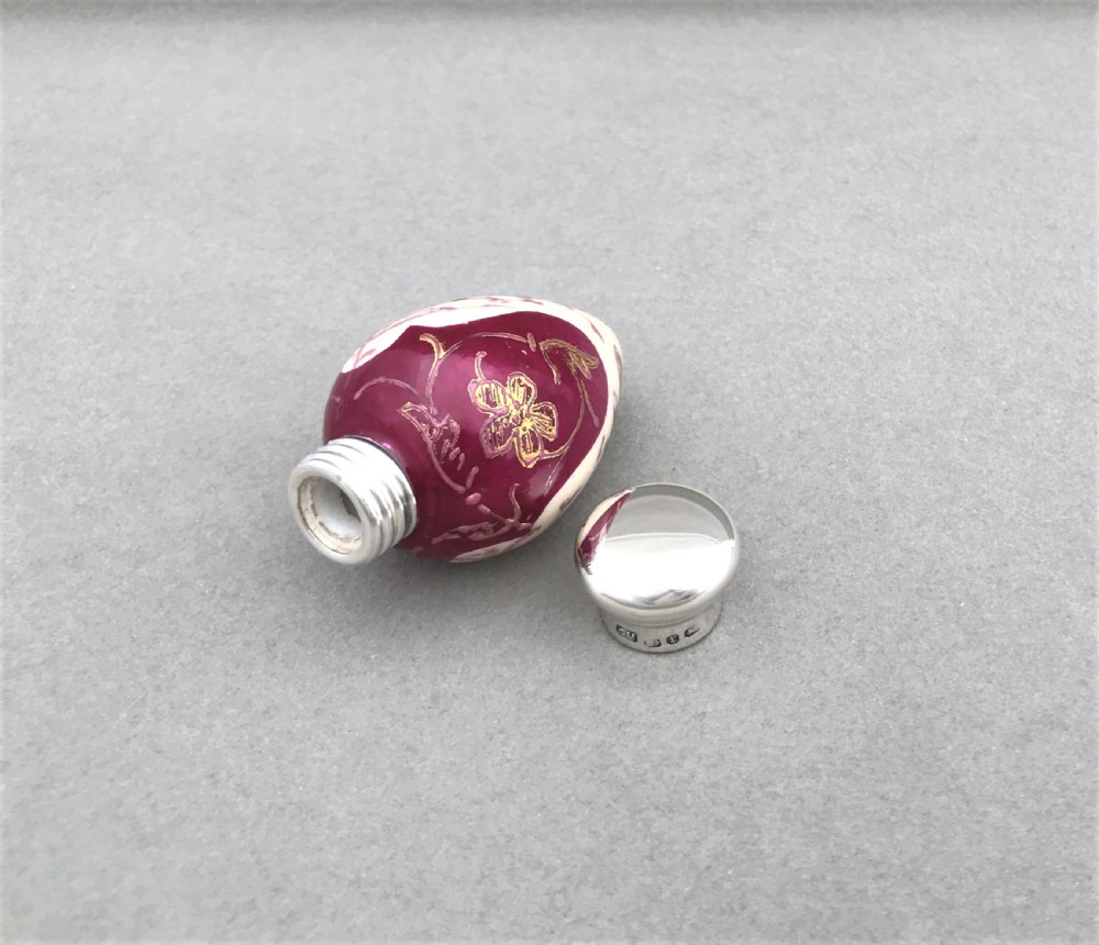 A gorgeous Victorian silver mounted egg scent bottle View VI