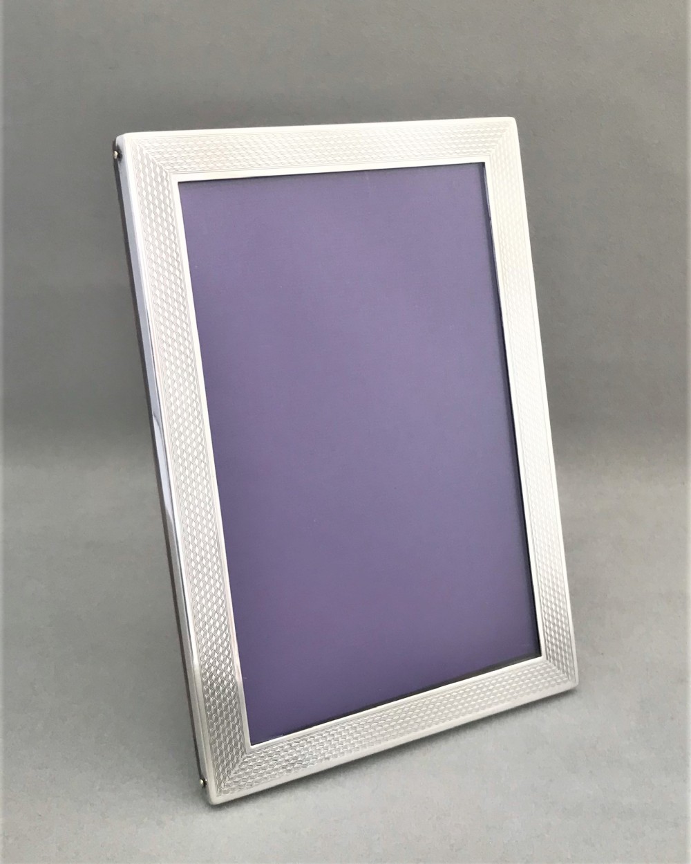 A handsome Chester assayed Art Deco silver photo frame
