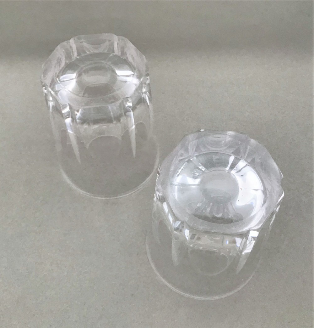  A handsome pair of Victorian cut glass Whisky tumblers View IV