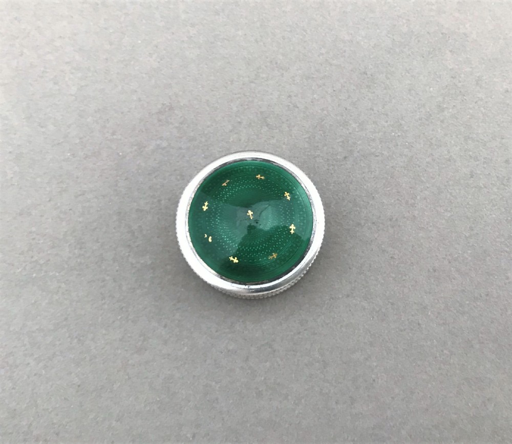 An exquisite Edwardian silver & guilloche enamel pill box View III