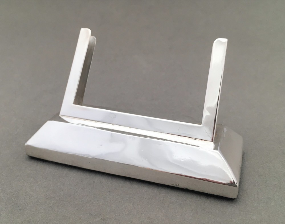 An Edwardian silver perpetual desk calendar View V