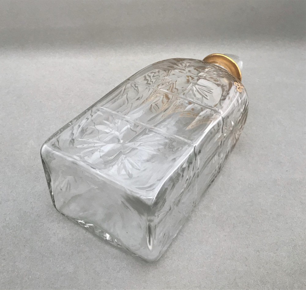 A gorgeous Georgian cut & gilded spirit decanter View VI