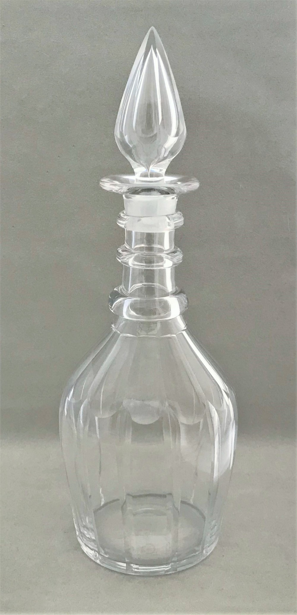 A handsome Victorian Gothic cut glass decanter