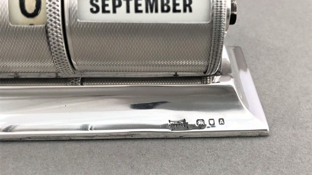 A superb Art Deco silver perpetual calendar View VI