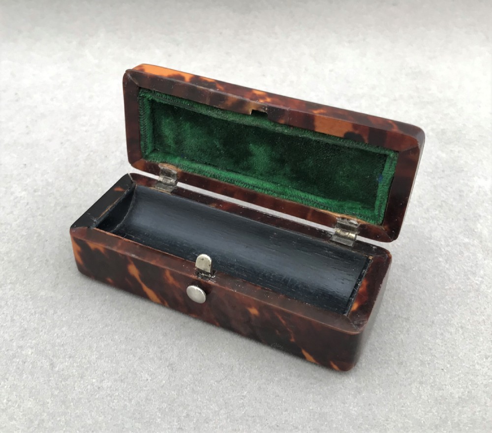 A gorgeous Victorian tortoiseshell & silver pins casket View IV