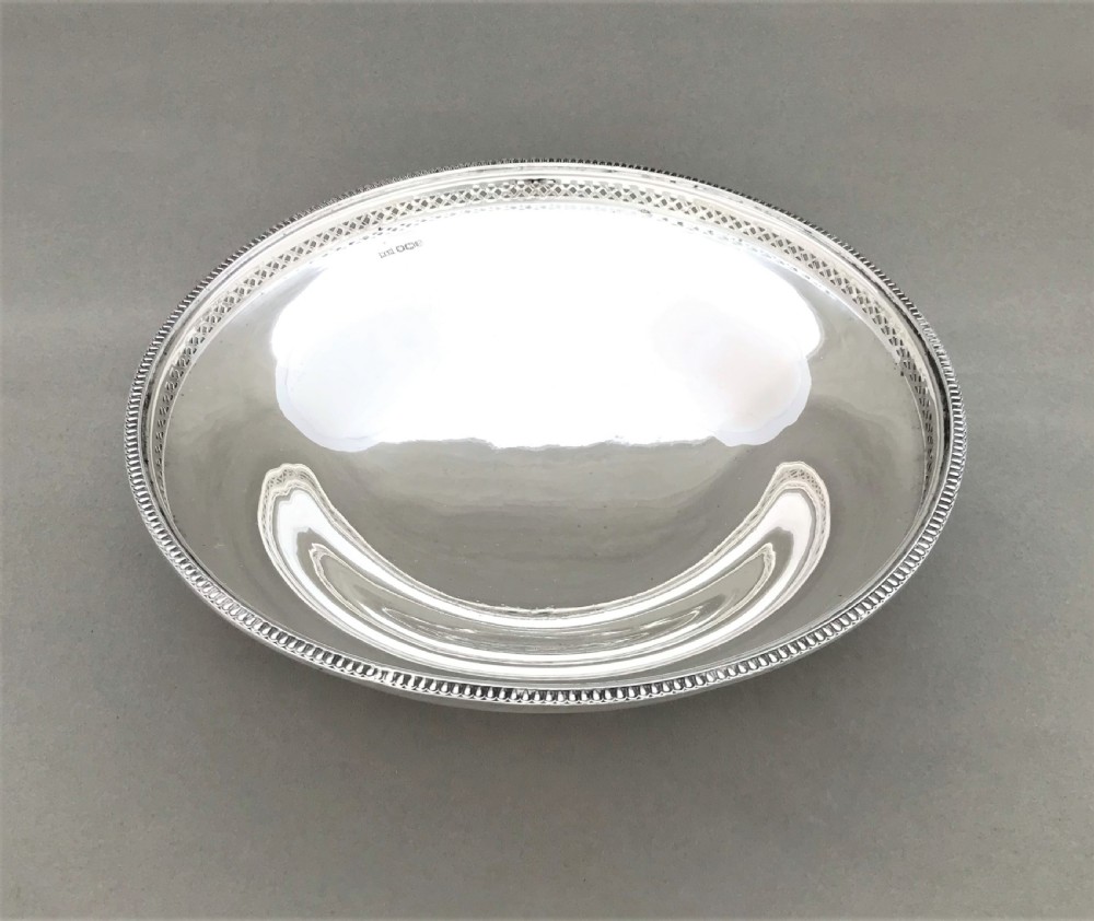 A handsome silver pedestal dish View III