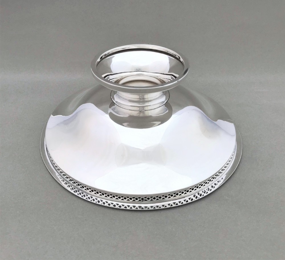 A handsome silver pedestal dish View IV