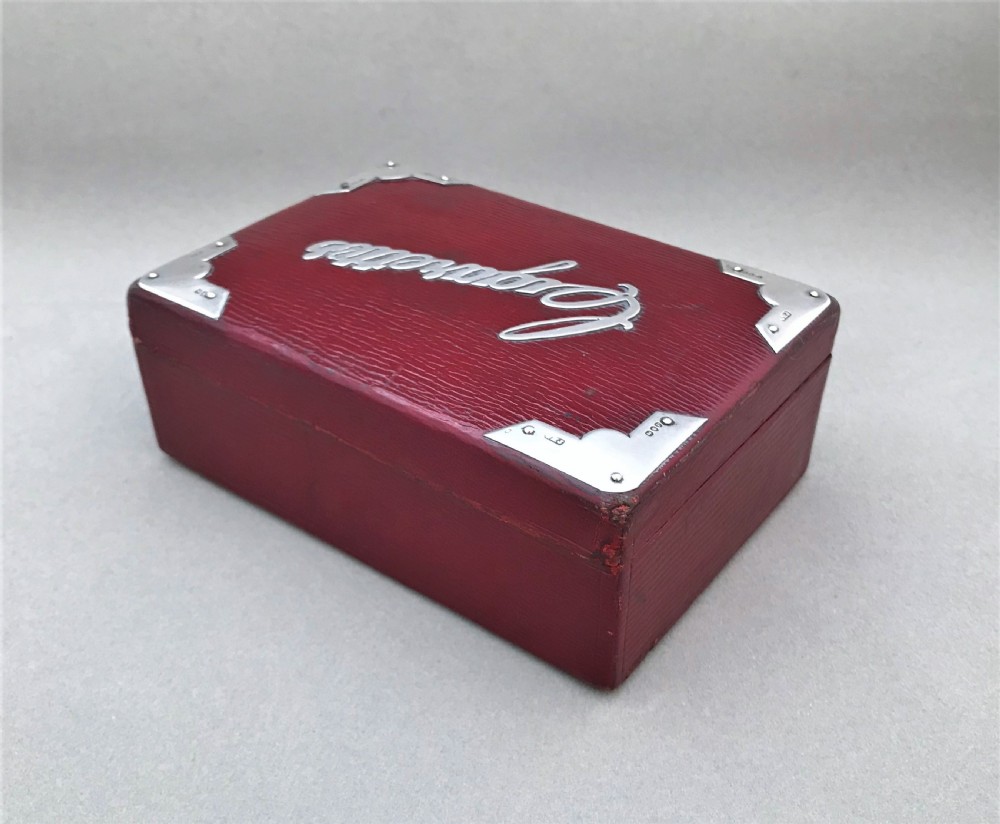 A handsome Victorian silver mounted cigarette box View III