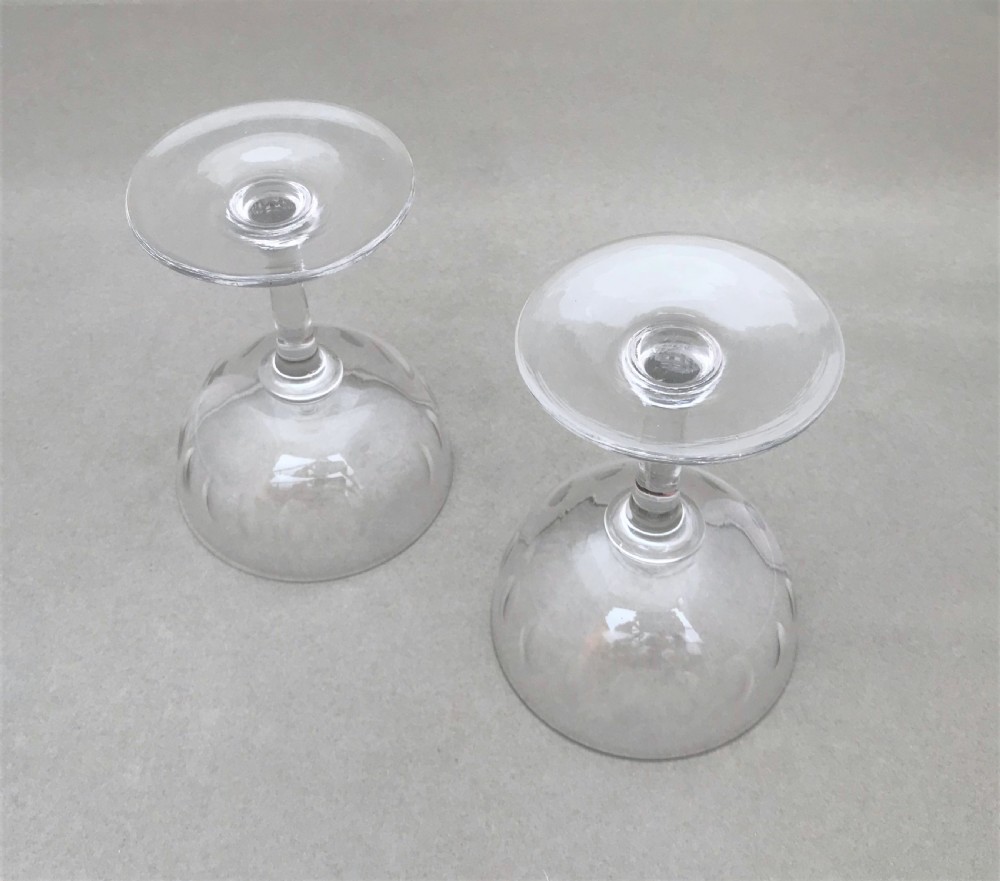 A good pair of Victorian cut glass champagne bowls View III