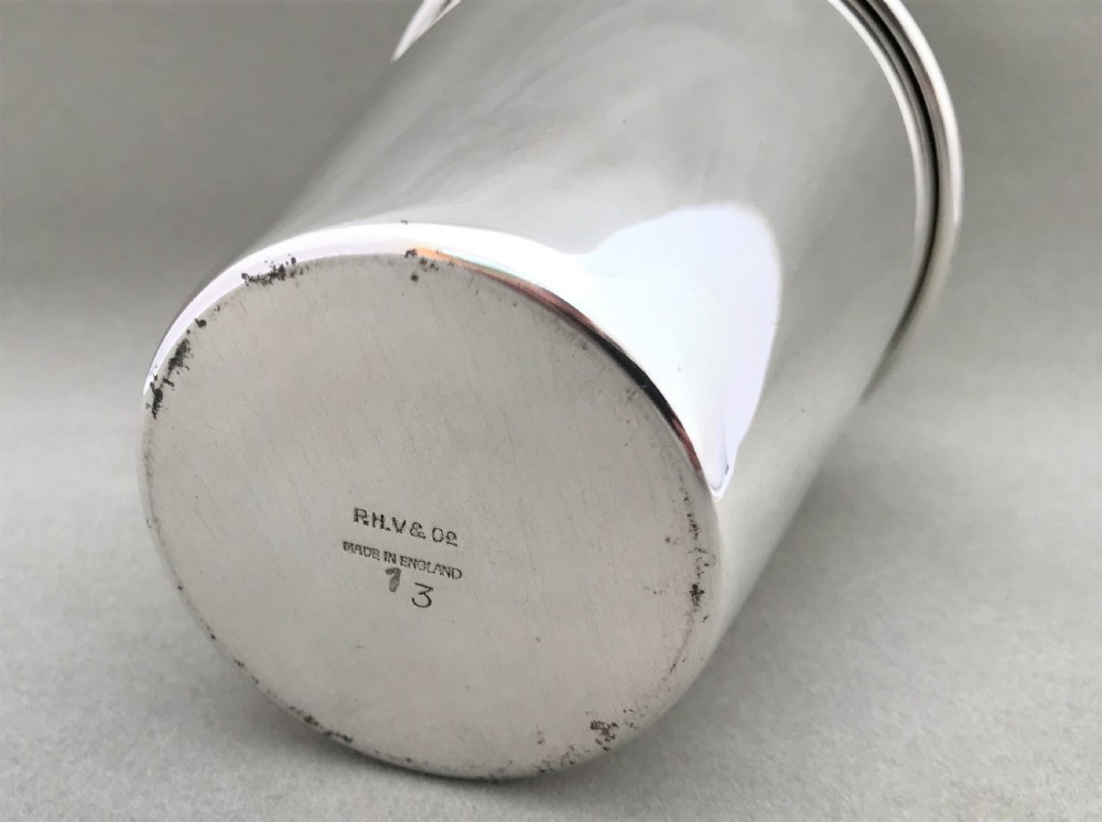 An appealing small silver plated cocktail shaker View IV