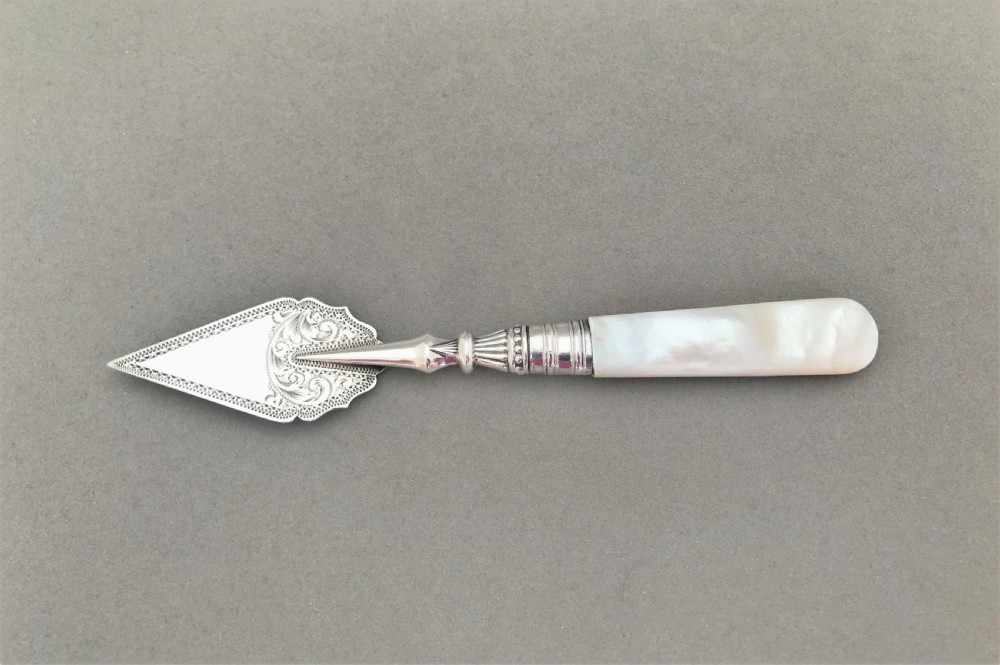 A rare Victorian silver pate spade View III