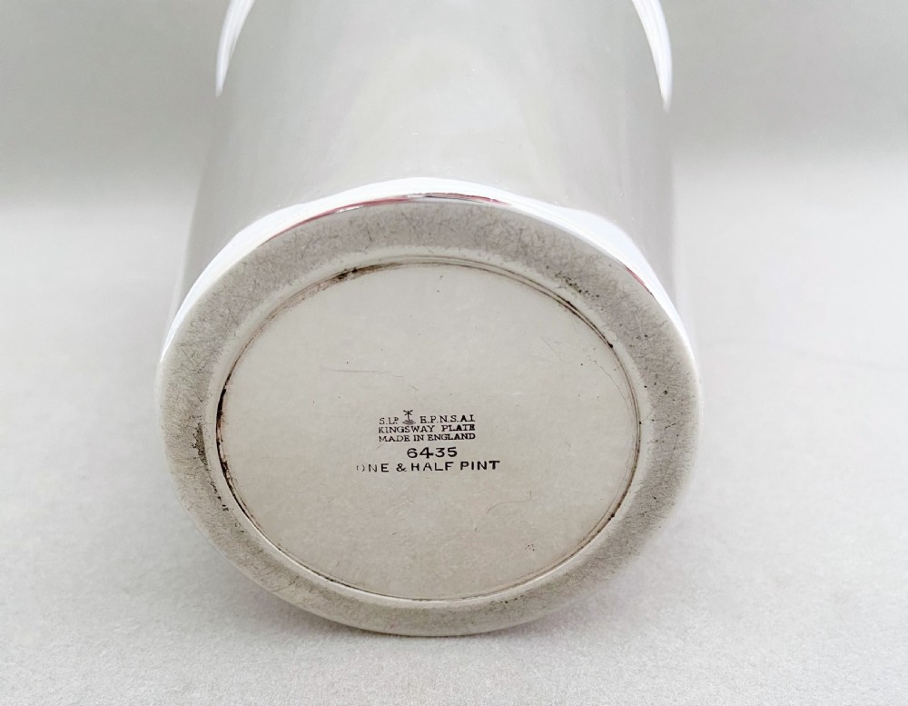 A handsome Art Deco silver plated cocktail shaker View V