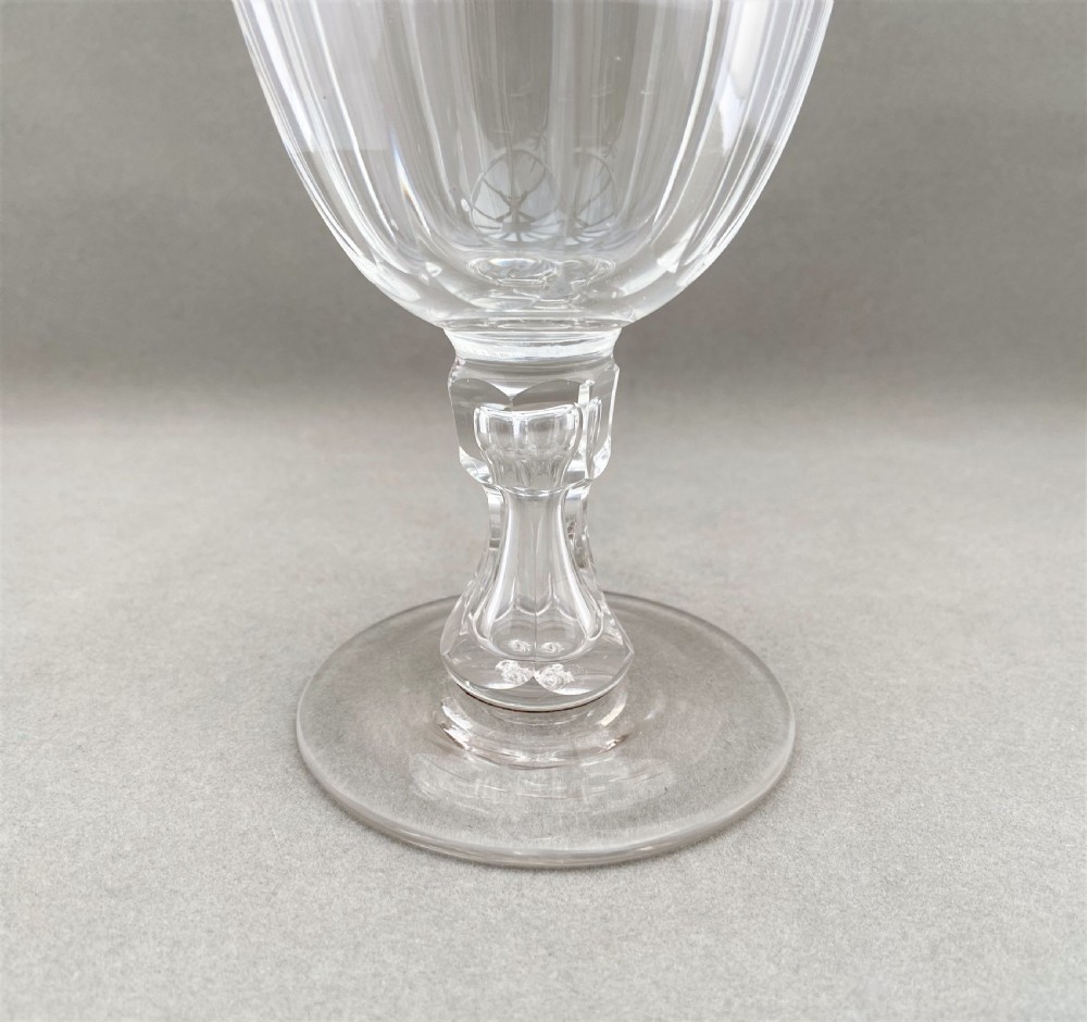 A gorgeous Victorian cut glass rummer View III