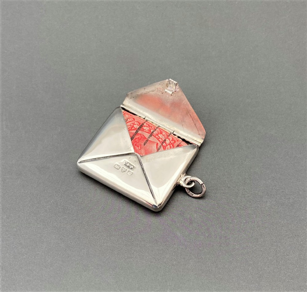 A Charming Chester Silver Stamp Envelope