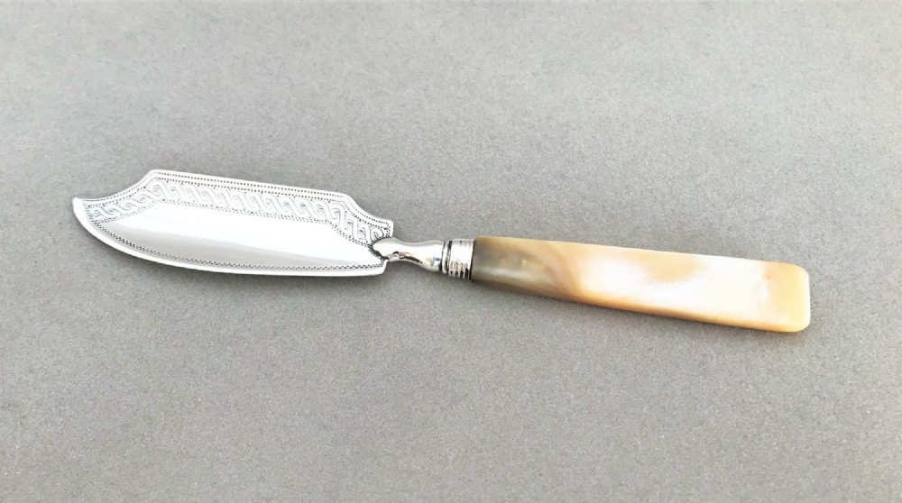A Fine Georgian Silver Bladed Butter Knife