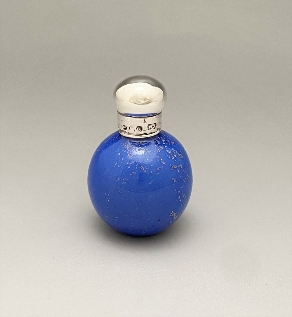 A superb silver mounted Victorian scent bottle
