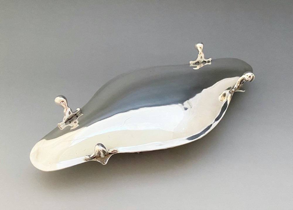 A superb Edwardian silver jewel box and trinket tray View V