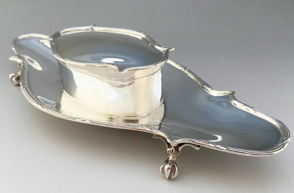 A superb Edwardian silver jewel box and trinket tray View VI