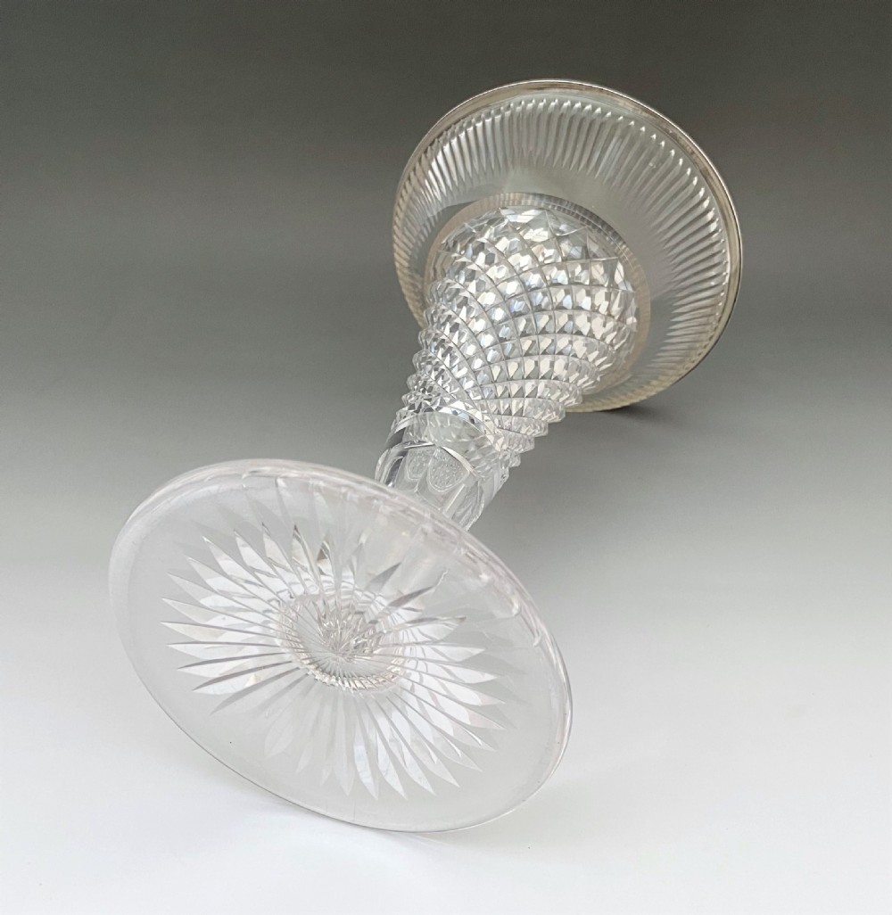 A Lovely Edwardian Silver Mounted Flower Vase View V
