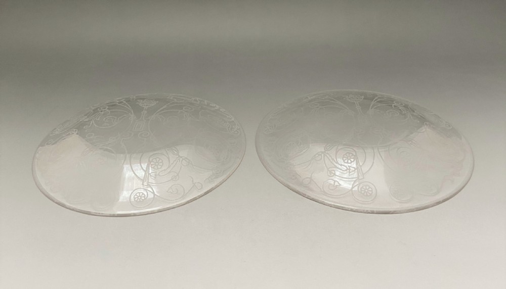 A fine pair of Baccarat glasses & saucers View IV