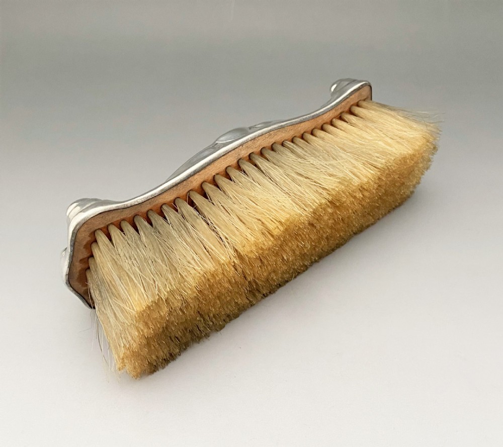 A fabulous Art Nouveau silver clothes brush View IV