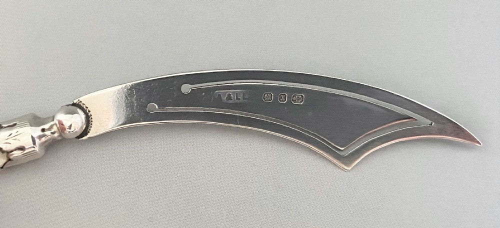 A superb Victorian novelty silver 'scimitar' bookmark View III